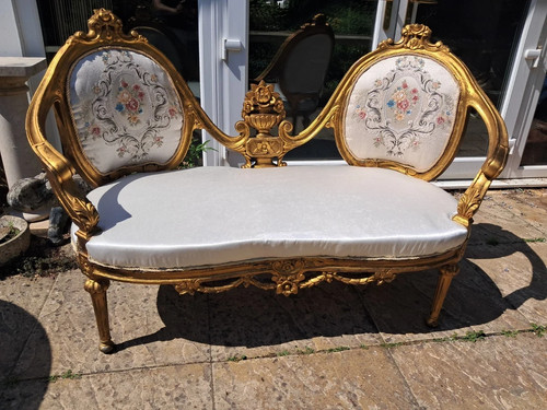 Newly upholstered gilted - &,