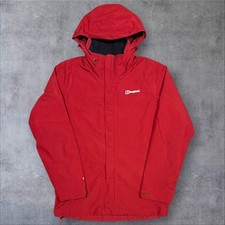 Mens Red Berghaus Gore-Tex Hooded Waterproof Jacket - Size Medium (M) S575