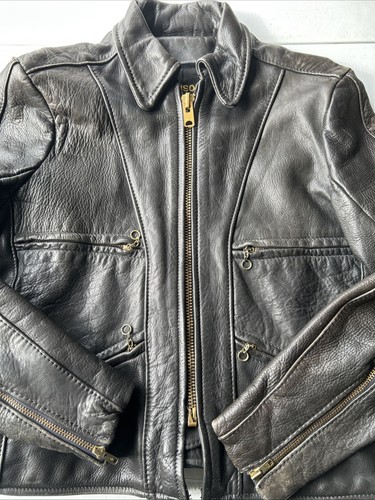 Vintage vanson leather jacket - leather,
