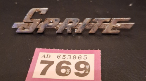 Austin sprite car boot - austin, badge