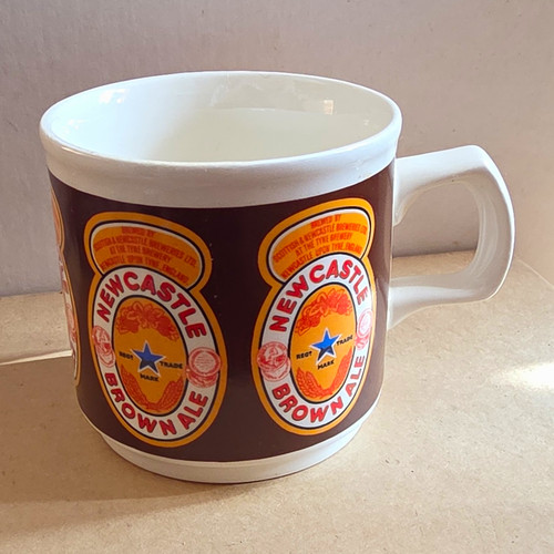 Newcastle brown ale - brown, ceramic