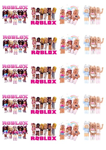 20x girls roblox stickers - girls,
