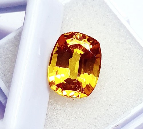 Cushion cut natural yellow - cushion,