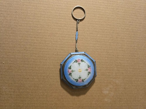 Old enamel sterling silver - sterling,