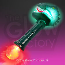 Flashing T-Rex 11" inch Giant Dinosaur Wand LED Light up Toy