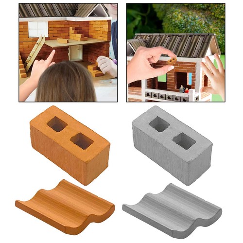 Mini roof tiles dollhouse - tiles,