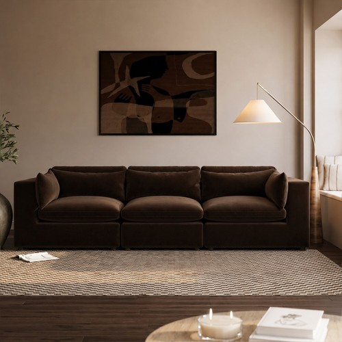 Chocolate brown velvet - chocolate,