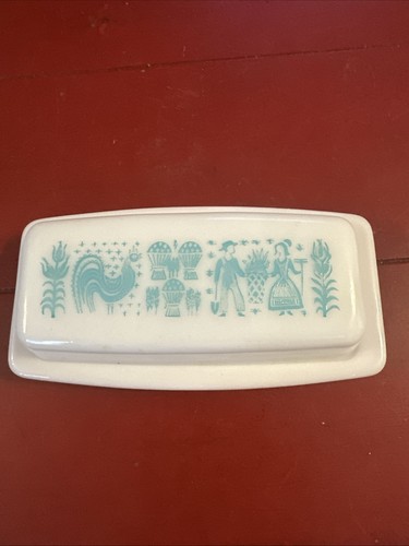 Vtg 1960s pyrex turquoise - pyrex,