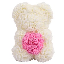 25cm rose flower teddy - flower, bear