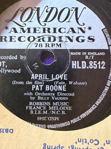Pat boone april - boone, love