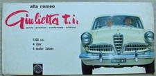ALFA ROMEO GIULIETTA TI Car Sales Brochure 1960 #(1.5) - 3-959