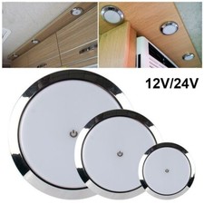 12V/24V Caravan Ceiling Lamp Reading Light LED Touch Lamp Round Dome Light