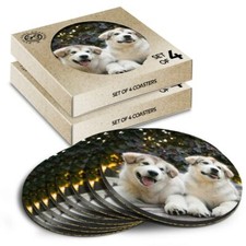 8x Round Coasters in the Box -