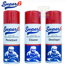 SWP welding crack detector cleaner, penetrant, developer or set aerosol spray