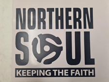 NORTHERN SOUL KEEPING THE FAITH CAR SCOOTER STICKER VINYL DECAL LAPTOP MOTOWN