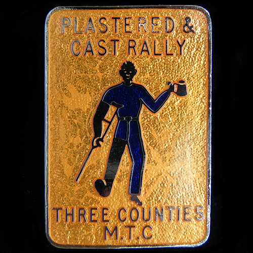 Plastered cast rally pin - plastered,