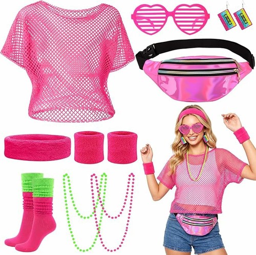 Women 80s tracksuit costume - women's,