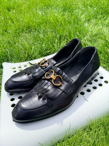 Gucci kiltie fringe leather - gucci,