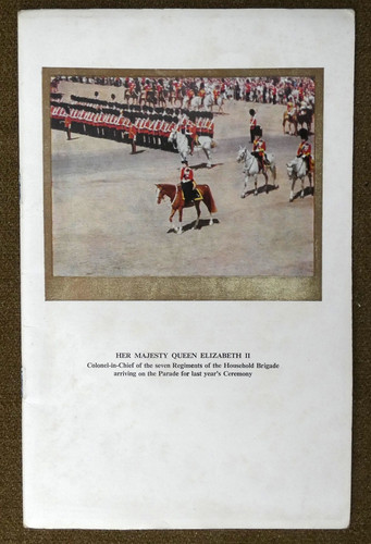 Trooping the colour programme - the,