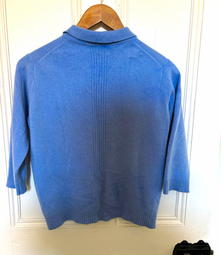 Brora blue cashmere knit - brora,