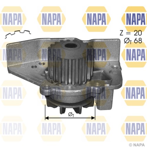 Water pump for peugeot 205 - 205, mk2