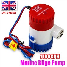 Marine Bilge Pump Submersible Water Pump 12V Electric Yacht Boat Kit 1100GPH