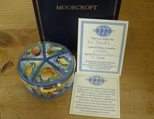 Boxed ltd moorcroft enamels - ltd, ed