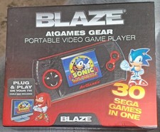 Blaze AtGame Gear Portable Video Game Player. 30 Sega Games In One. 