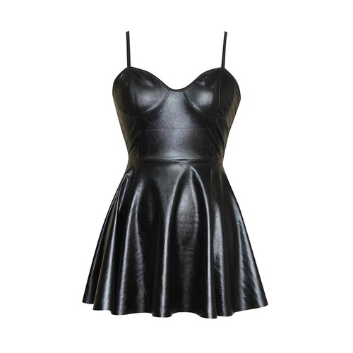 Women wet look - wet, leather