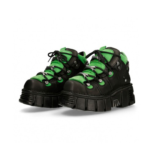Green retro chunky - short, boots