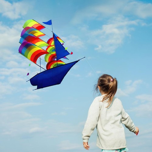 Rainbow sailing kite - rainbow, large