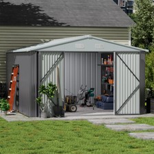 Metal Garden Shed Sheds 10 x 8/10/12FT Outdoor Storage House Lockable