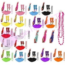 LADIES 80s FANCY DRESS NEON 3