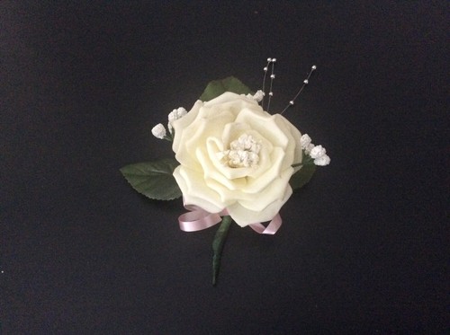 Wedding rose buttonhole - rose, flower
