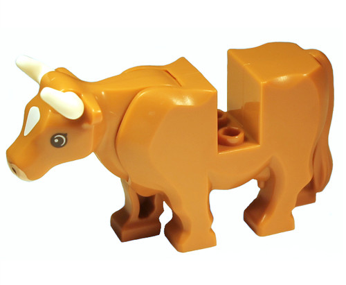 Lego light nougat cow - lego,