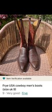 Frye Men’s Cowboy Boots Size