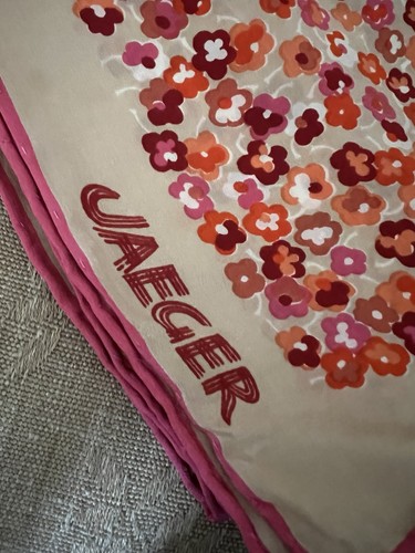 Jaeger silk scarf x - jaeger,
