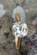 JUST UNDER 2CT OLD CUT  DIAMOND Solitaire RING from Fine Antique Diamonds
