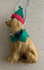 GOLD AFGHAN HOUND  CHRISTMAS