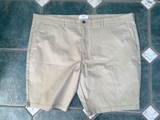 marks and spencer 46" regular chino shorts neut brown vgc cotton/elastane