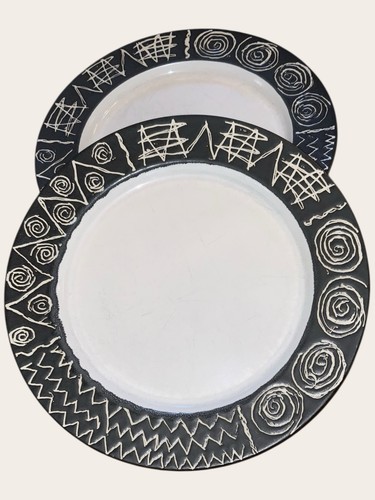 Habitat scraffito dinner - habitat, 2x