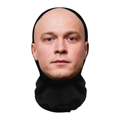 Funny realistic full face - 3d,