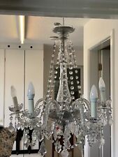 Large Rare  Marie Therese Victorian  Crystal 5 Arm Chandelier 70cm Drop X 58cm W