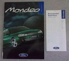 FORD MONDEO RANGE orig 1998 UK Mkt Full 54pp Sales Brochure - Ghia X ST24 Si etc