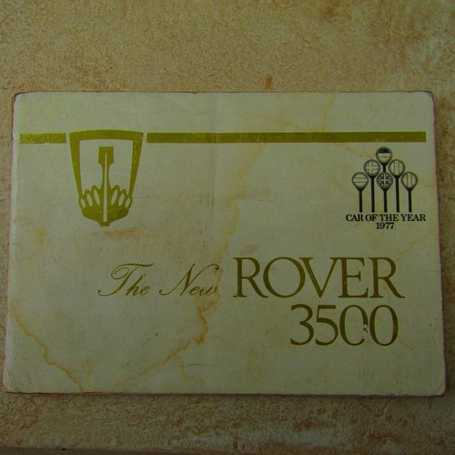 Rover sd1 3500 v8 owners - sd1,