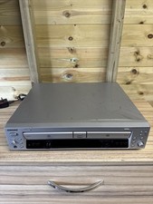 SONY RCD-W100 Silver/Black dual CD Player/Recorder Twin Deck CD-R/RW Compatible