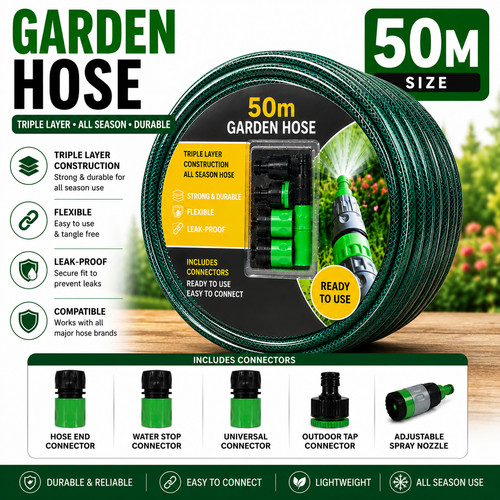 50m garden hose - garden, heavy