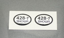 SHOWA FORK DECALS STICKERS X2