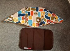 Bugaboo cameleon 3 paul frank canvas Hood & matching brown apron 