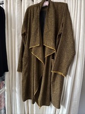 Terry Macey Waterfall Wool  Blend Coat / Jacket Size Medium Uk 12-14